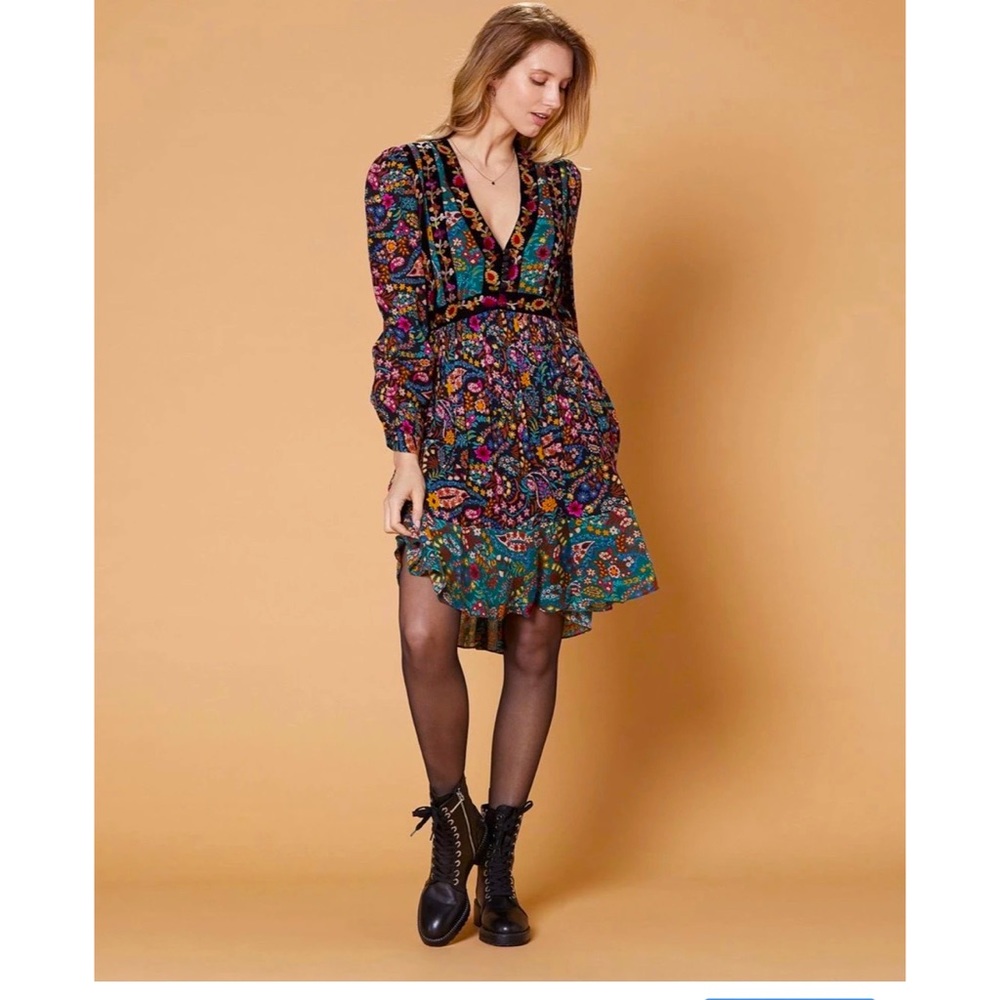 Derhy Bolecanto embroidered dress